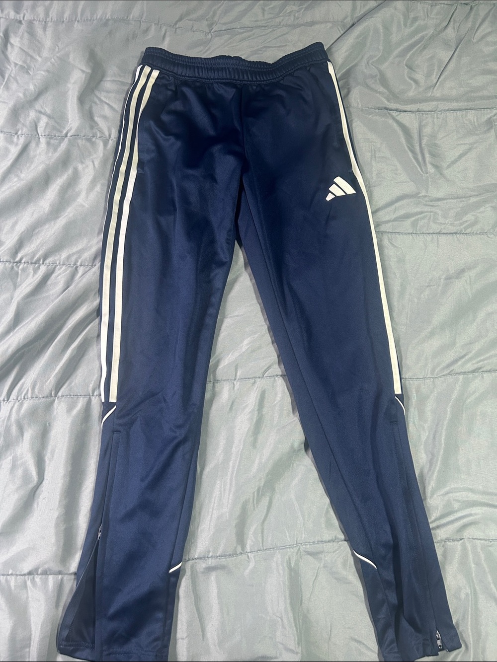 adidas Navy & White Athletic Joggers